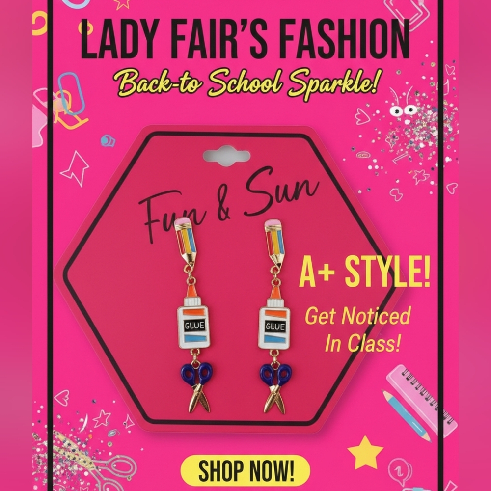 Fun & Sun Glue Earrings